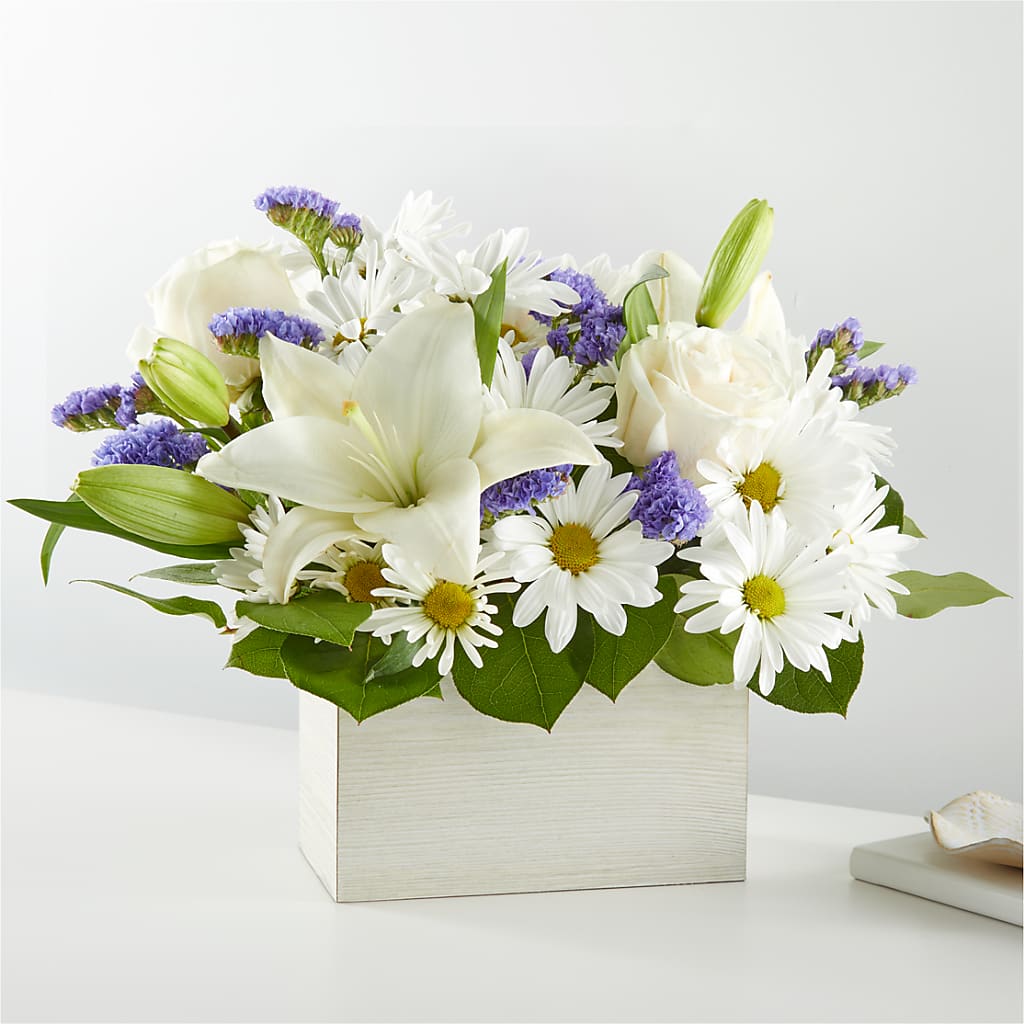 Beyond Blue Box Bouquet – Schnucks Florist And Gifts #162, Olivette MO