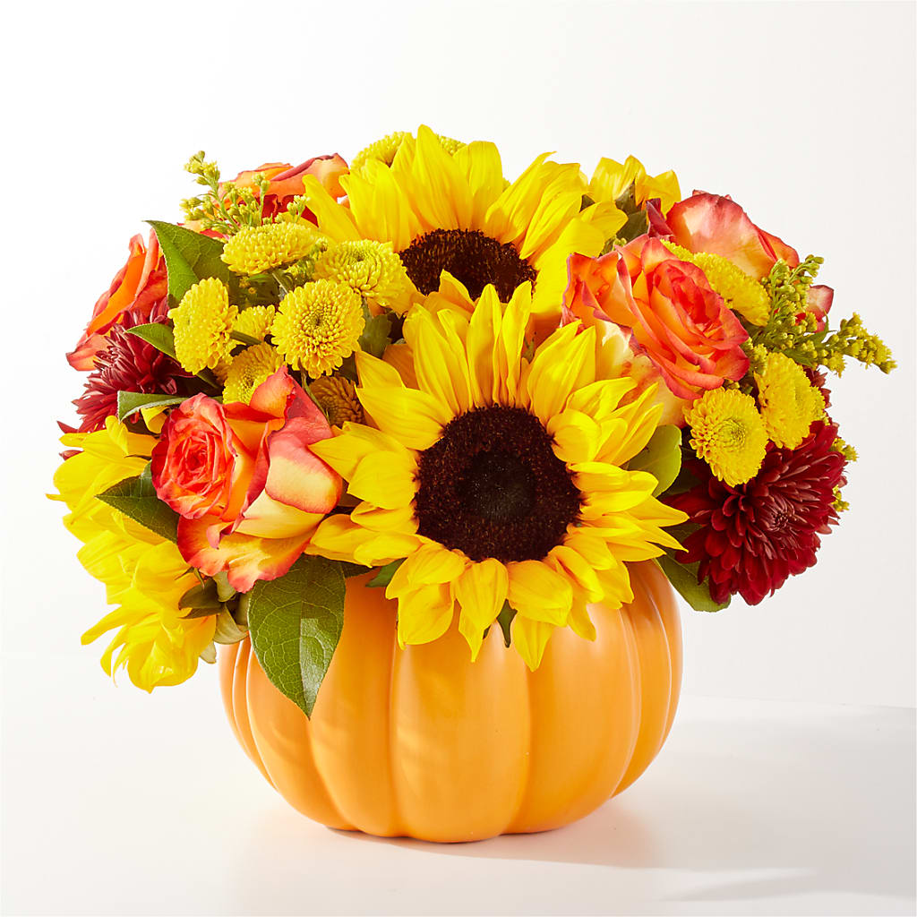 Golden Gourd Pumpkin Bouquet – Schnucks Florist And Gifts #162, Olivette MO