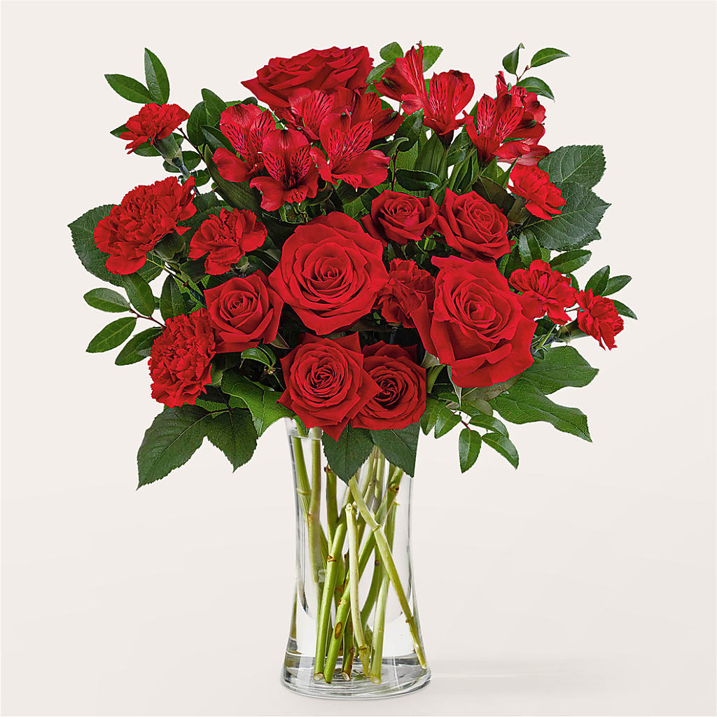 Brilliant Ruby Bouquet – Schnucks Florist And Gifts #162, Olivette MO