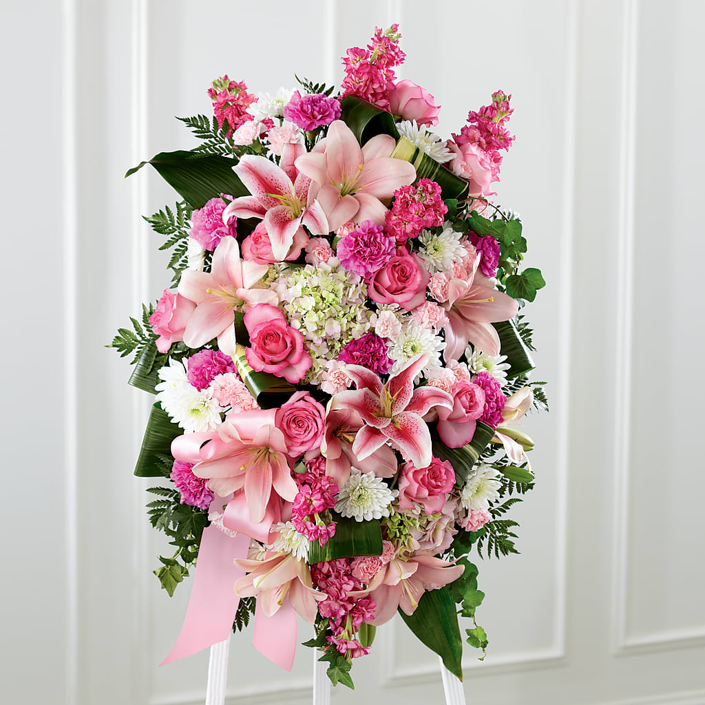 Comforting Standing Spray – Schnucks Florist And Gifts #162, Olivette MO