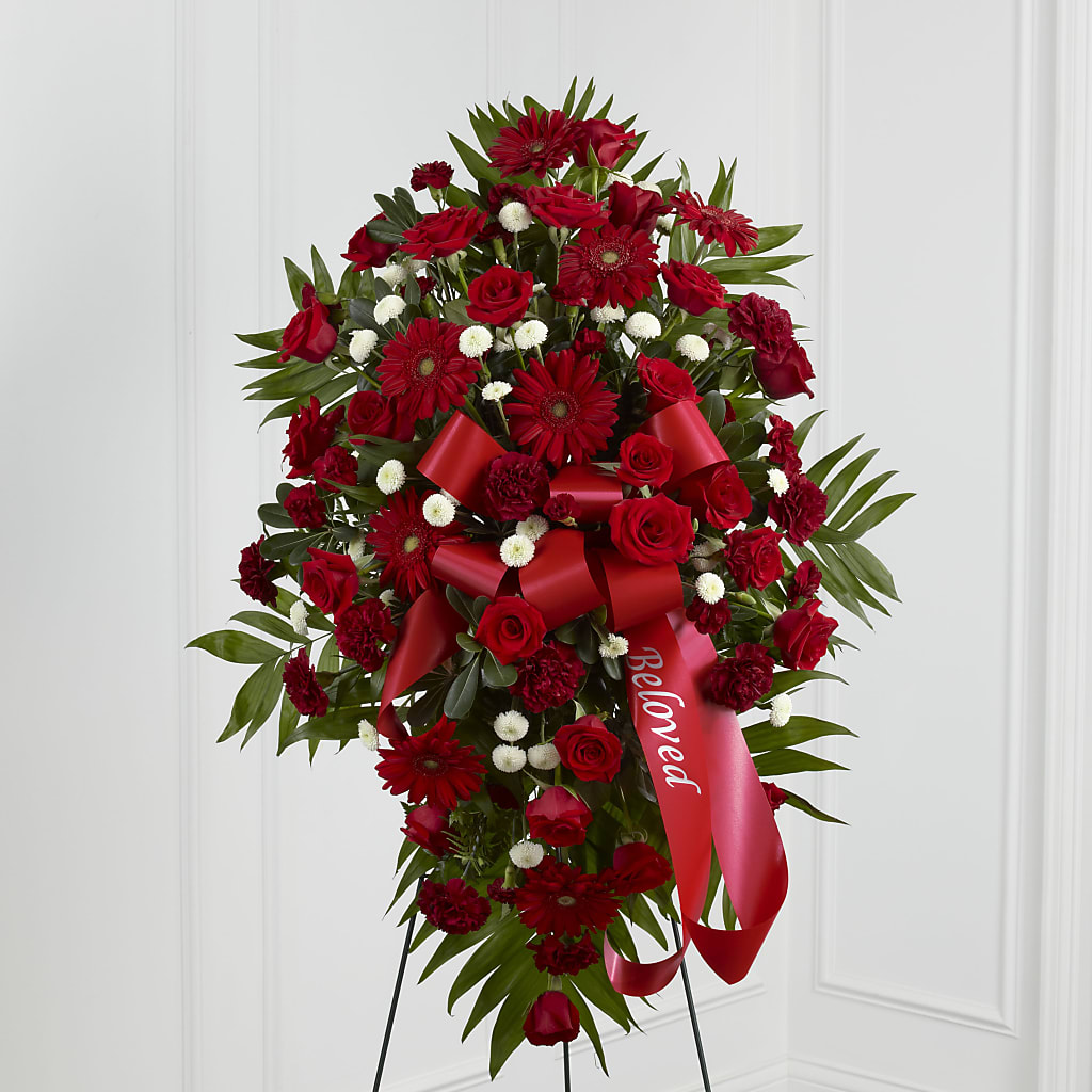 Treasured Memories Standing Spray – Schnucks Florist And Gifts #162, Olivette MO