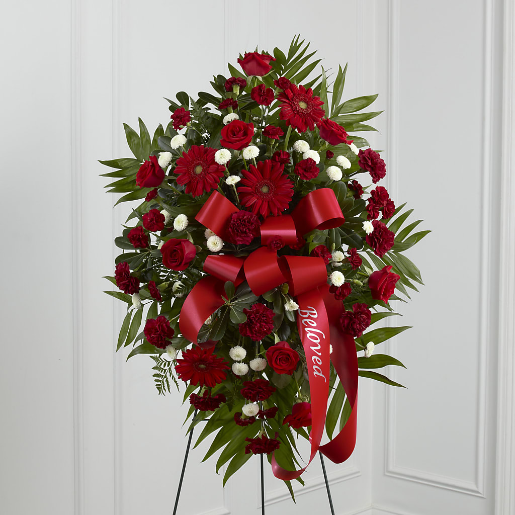 Treasured Memories Standing Spray – Schnucks Florist And Gifts #162, Olivette MO