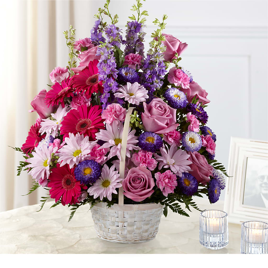 Pastel Peace Basket – Schnucks Florist And Gifts #162, Olivette MO