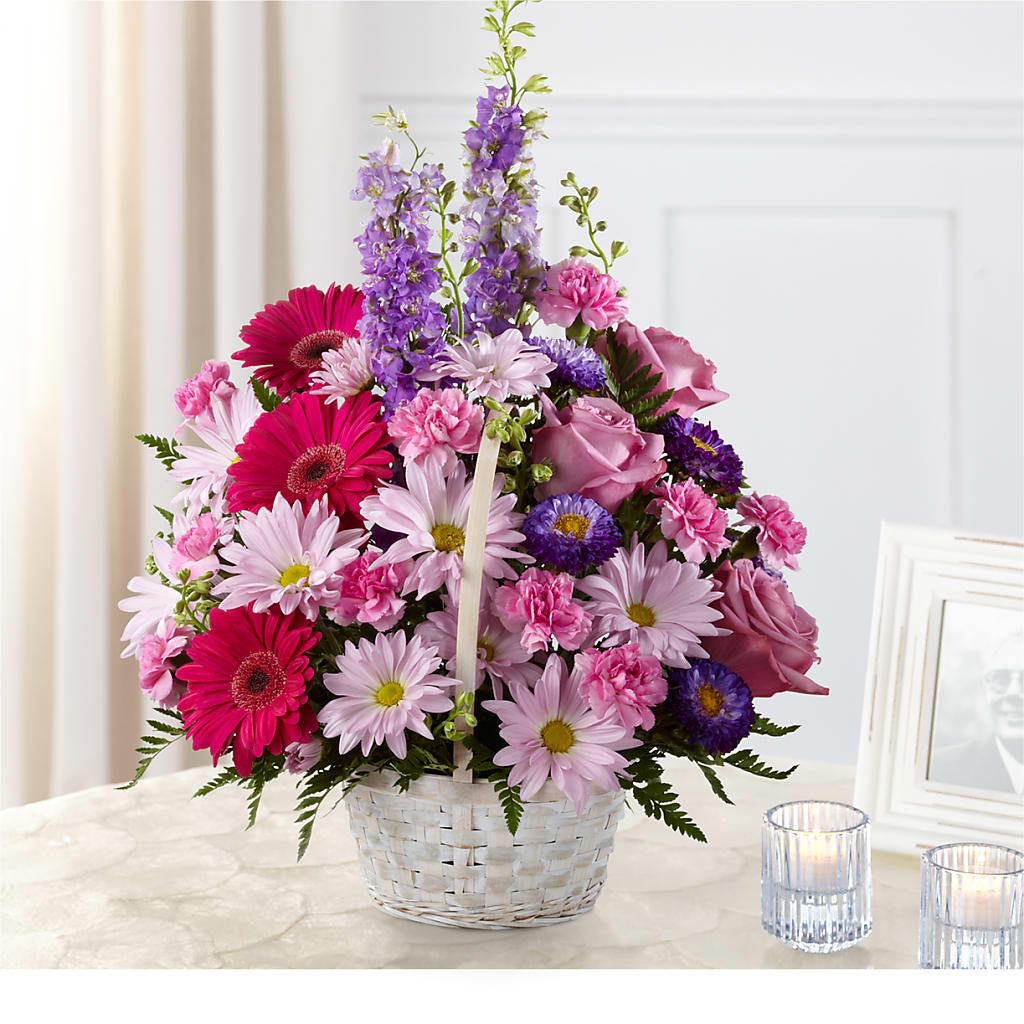 Pastel Peace Basket – Schnucks Florist And Gifts #162, Olivette MO