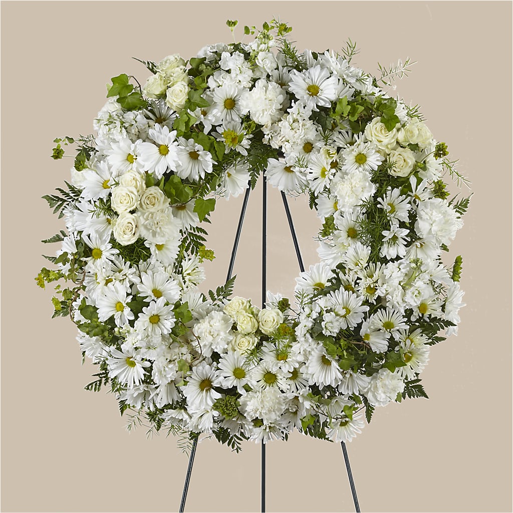 Faithful Wishes Wreath – Schnucks Florist And Gifts #162, Olivette MO