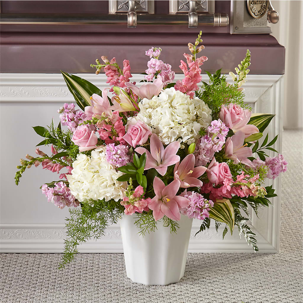 Simply Serene Floor Basket – Schnucks Florist And Gifts #162, Olivette MO
