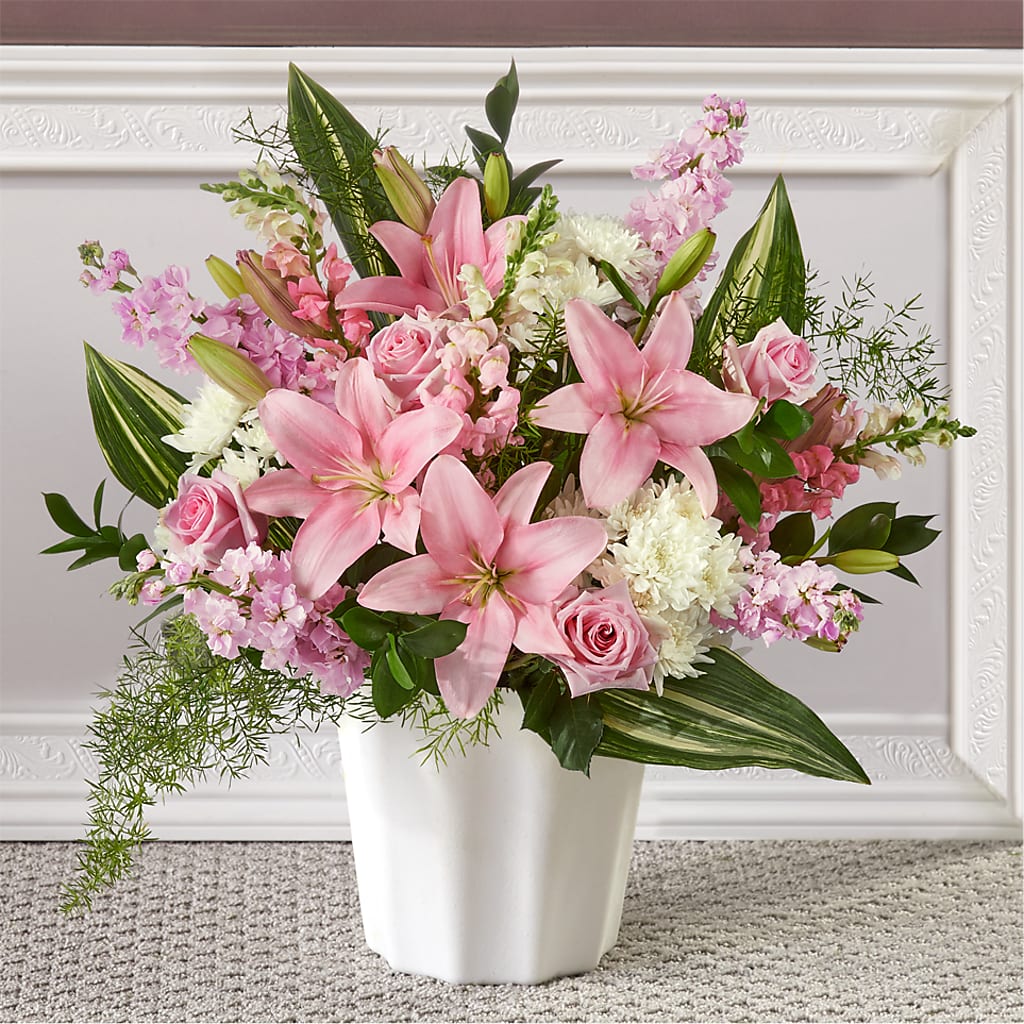 Simply Serene Floor Basket – Schnucks Florist And Gifts #162, Olivette MO