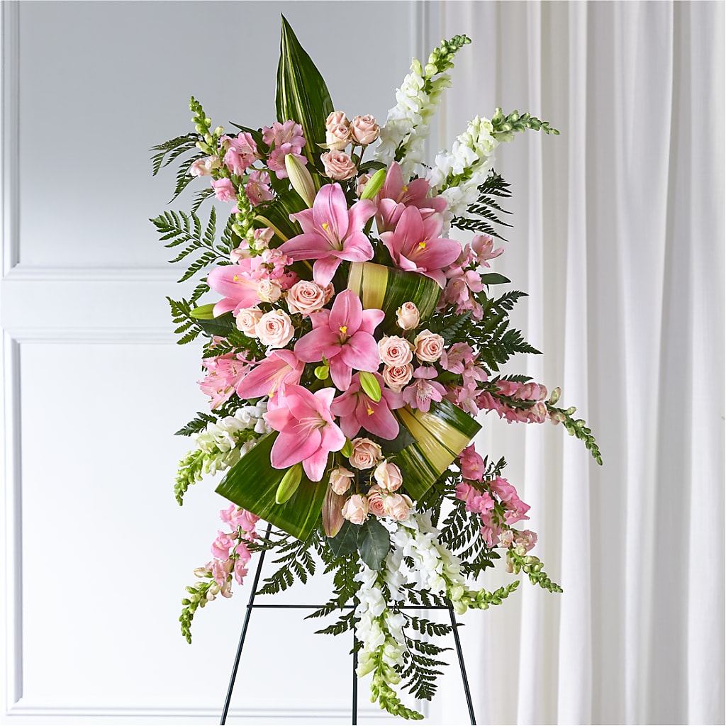 Elegant Embrace Standing Spray – Schnucks Florist And Gifts #162, Olivette MO