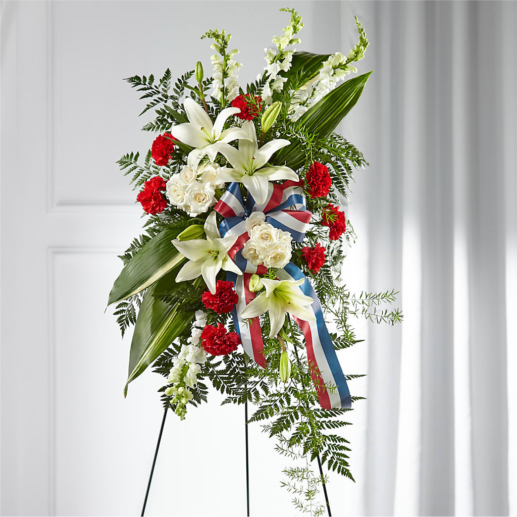 Stars of Life Standing Spray – Schnucks Florist And Gifts #162, Olivette MO