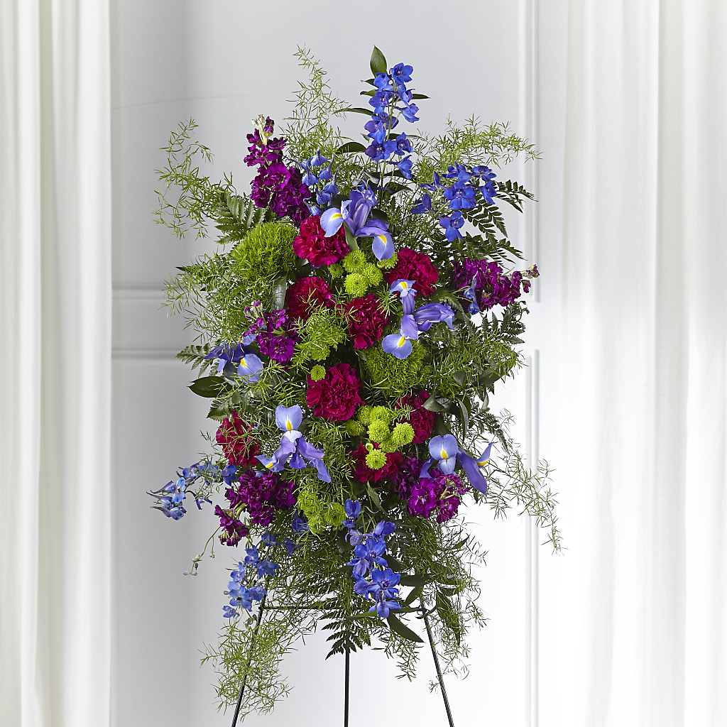 Heavenly Skies Standing Spray – Schnucks Florist And Gifts #162, Olivette MO