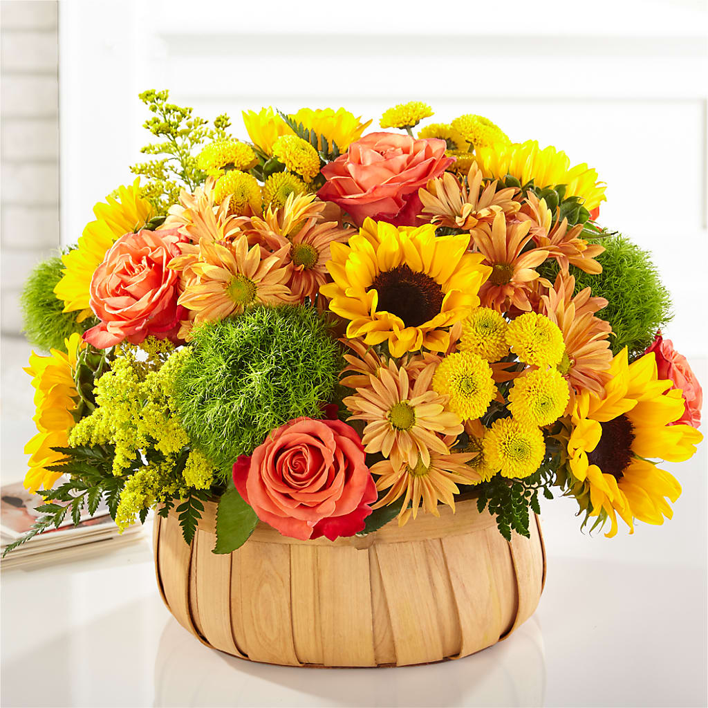 Harvest Sunflower Basket – Schnucks Florist And Gifts #162, Olivette MO