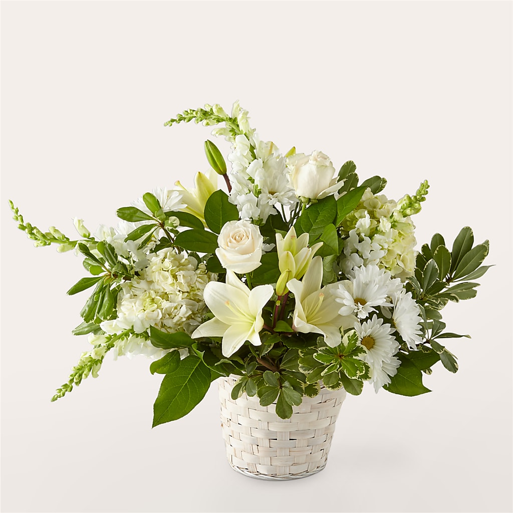 Ivory Elegance Floral Basket – Schnucks Florist And Gifts #162, Olivette MO