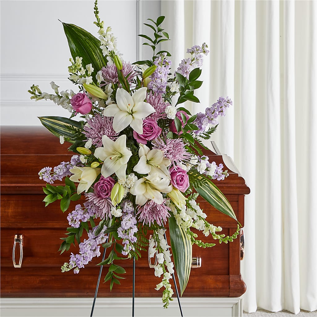 Grateful Hearts Standing Spray – Schnucks Florist And Gifts #162, Olivette MO