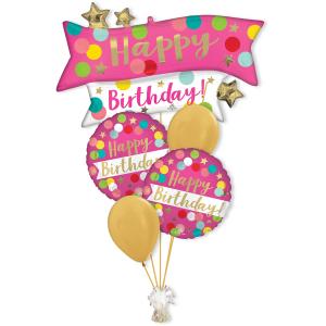 Pink Confetti Birthday