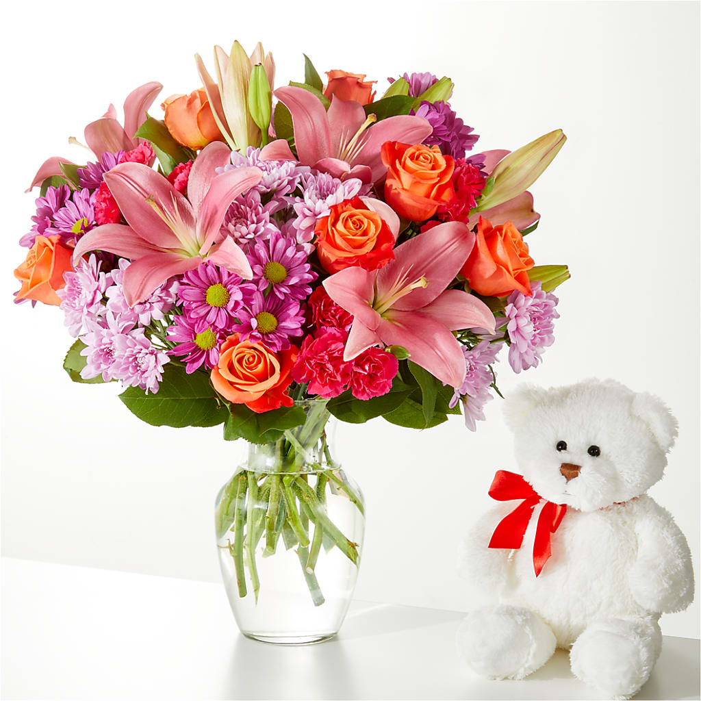 One and Only Bouquet and Bear Bundle –  Schnucks Florist And Gifts #162, Olivette MO