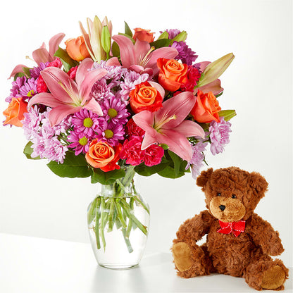One and Only Bouquet and Bear Bundle –  Schnucks Florist And Gifts #162, Olivette MO