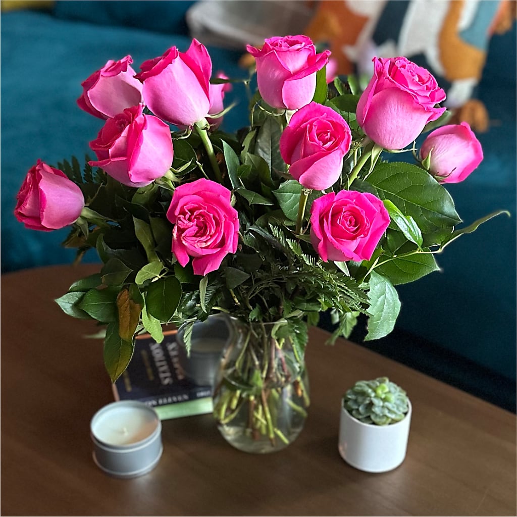 Long Stem Pink Rose Bouquet –  Schnucks Florist And Gifts #162, Olivette MO