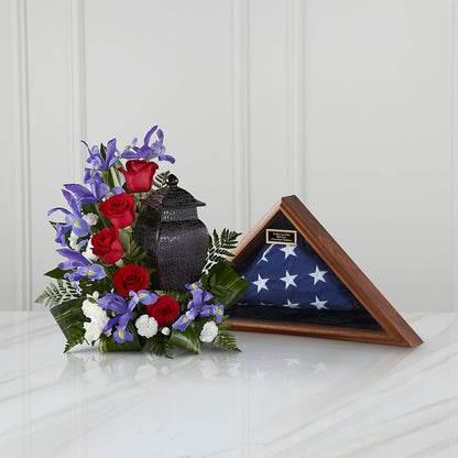 Patriotic Tribute Arrangement –  Schnucks Florist And Gifts #162, Olivette MO