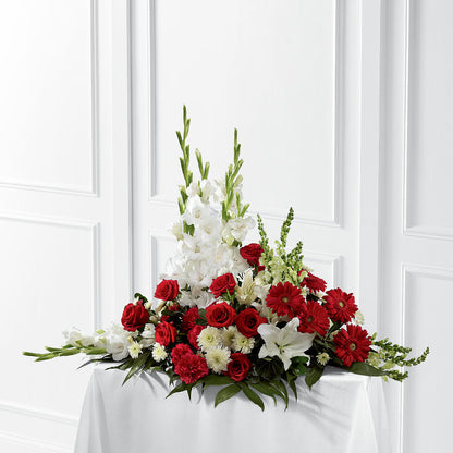 Crimson & White Arrangement –  Schnucks Florist And Gifts #162, Olivette MO