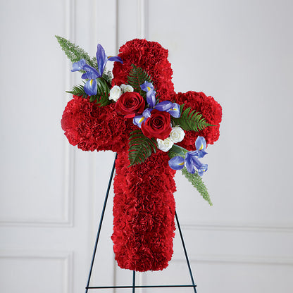Faithful Hero Floral Cross –  Schnucks Florist And Gifts #162, Olivette MO