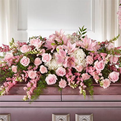 Life & Remembrance Casket Spray –  Schnucks Florist And Gifts #162, Olivette MO