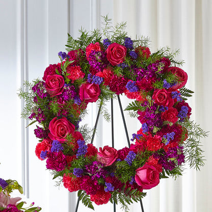 Calming Colors Wreath –  Schnucks Florist And Gifts #162, Olivette MO