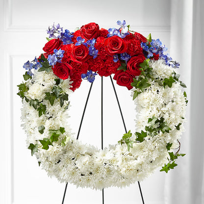 Patriotic Passion Wreath –  Schnucks Florist And Gifts #162, Olivette MO