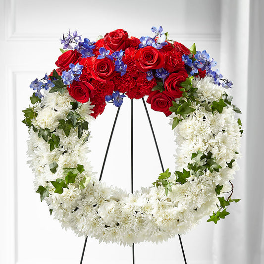 Patriotic Passion Wreath –  Schnucks Florist And Gifts #162, Olivette MO