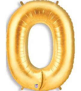 Gold MEGAloon Mylar 0 –  Schnucks Florist And Gifts #162, Olivette MO
