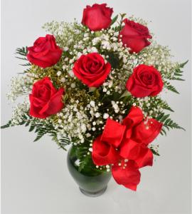 Half Dozen Roses –  Schnucks Florist And Gifts #162, Olivette MO