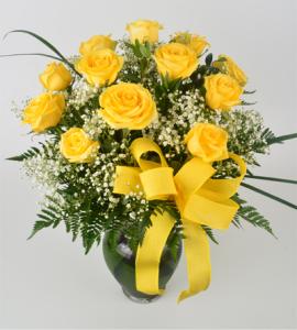 Dozen Roses - Yellow –  Schnucks Florist And Gifts #162, Olivette MO