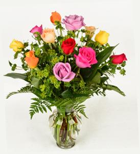 Dozen Roses - MIXED COLORS –  Schnucks Florist And Gifts #162, Olivette MO