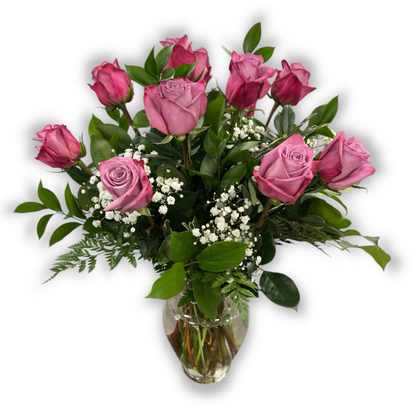 Dozen Lavender Rose –  Schnucks Florist And Gifts #162, Olivette MO