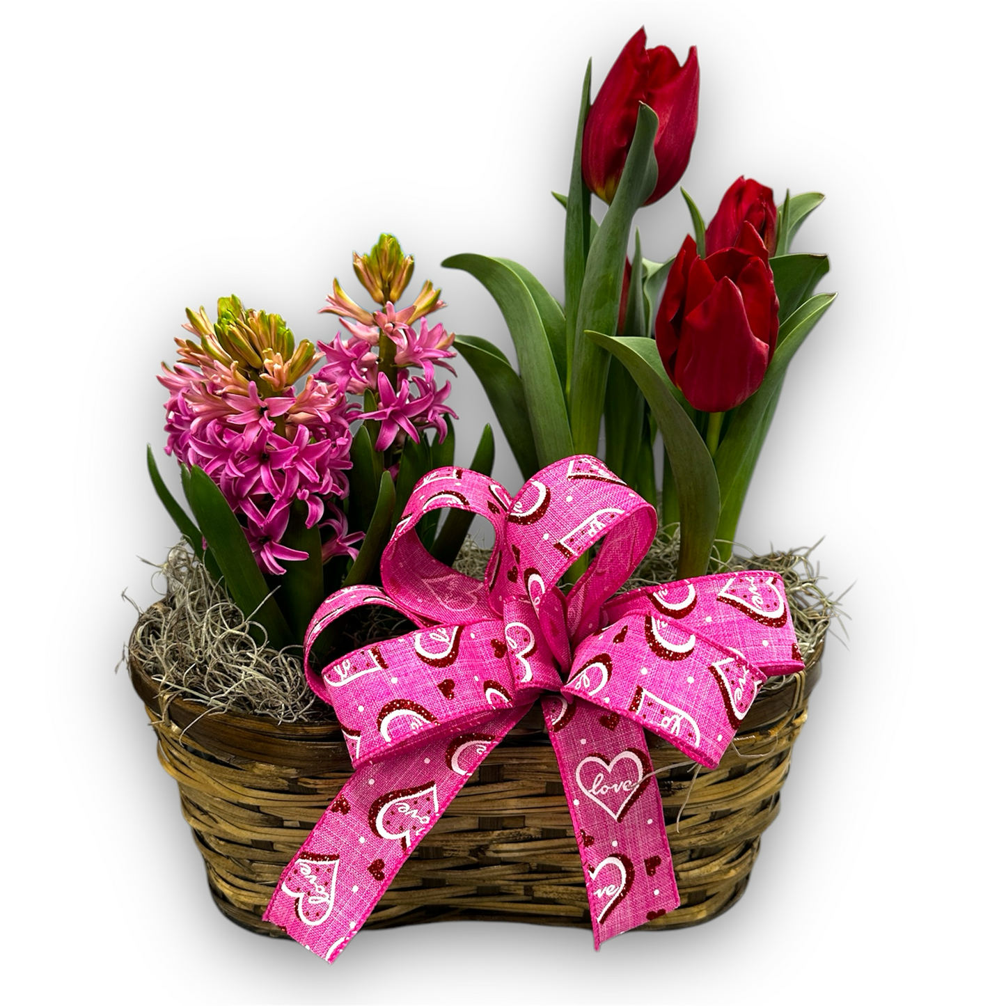 Valentines Blooming Basket