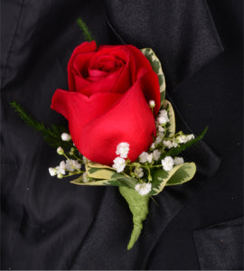 Single Rose Boutonniere